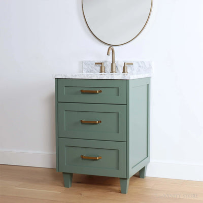 Bridgeport 24" Sage Green Bathroom Vanity - Teodor Vanities United States