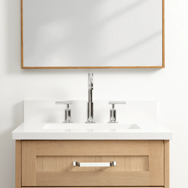 Bridgeport 24" White Oak Bathroom Vanity