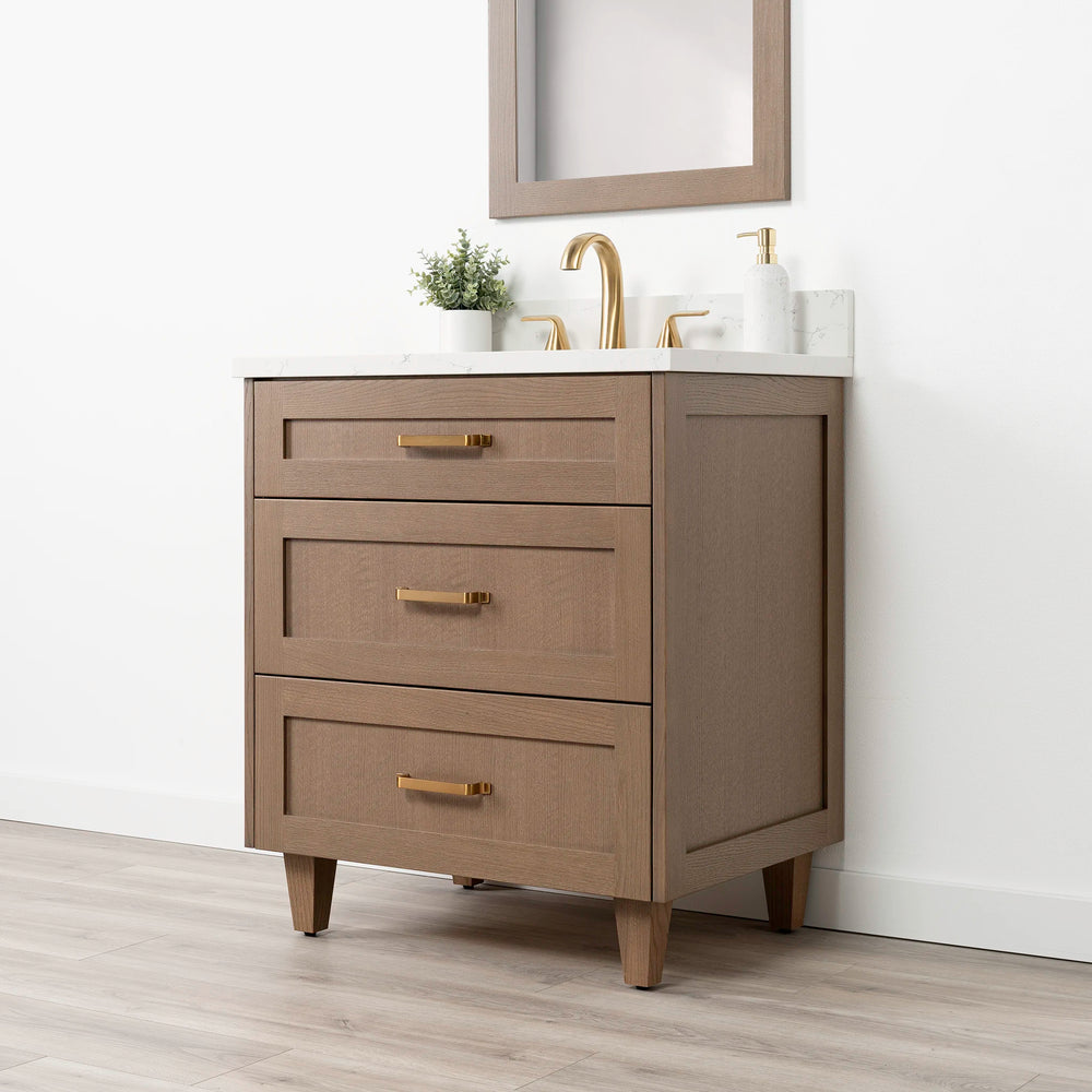 
                  
                    Bridgeport 30" Almond Coast Bathroom Vanity - All Drawers
                  
                