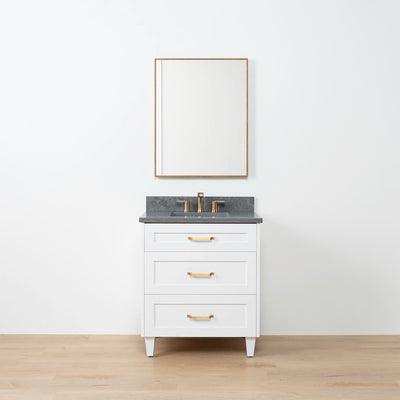 Bridgeport 30" Satin White Bathroom Vanity