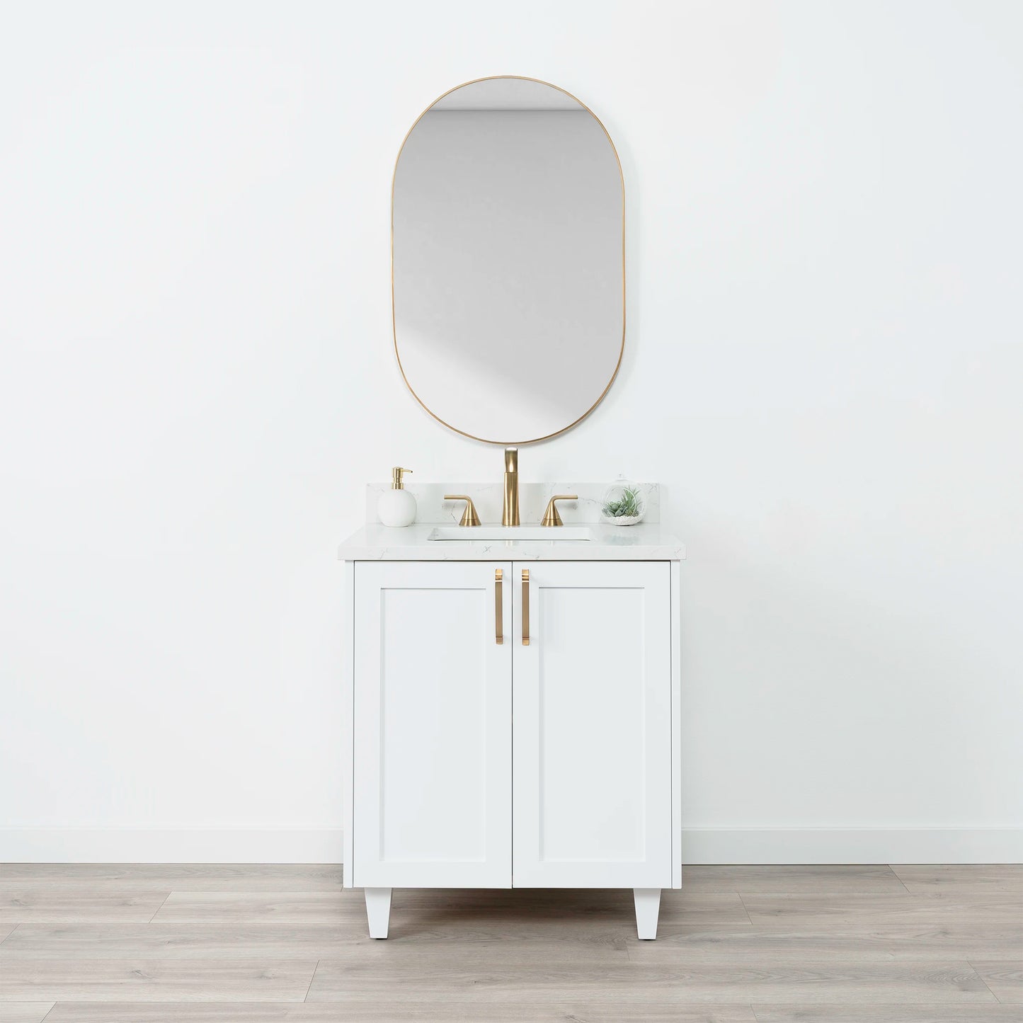 Bridgeport 30" Satin White Bathroom Vanity