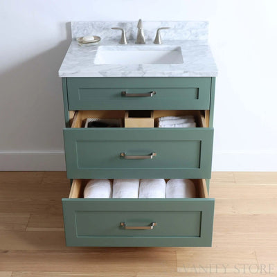 Bridgeport 30" Sage Green Bathroom Vanity - Teodor Vanities United States