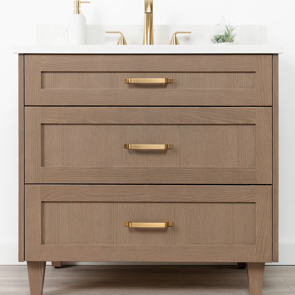 
                  
                    Bridgeport 36" Almond Coast Bathroom Vanity w/ Drawers
                  
                