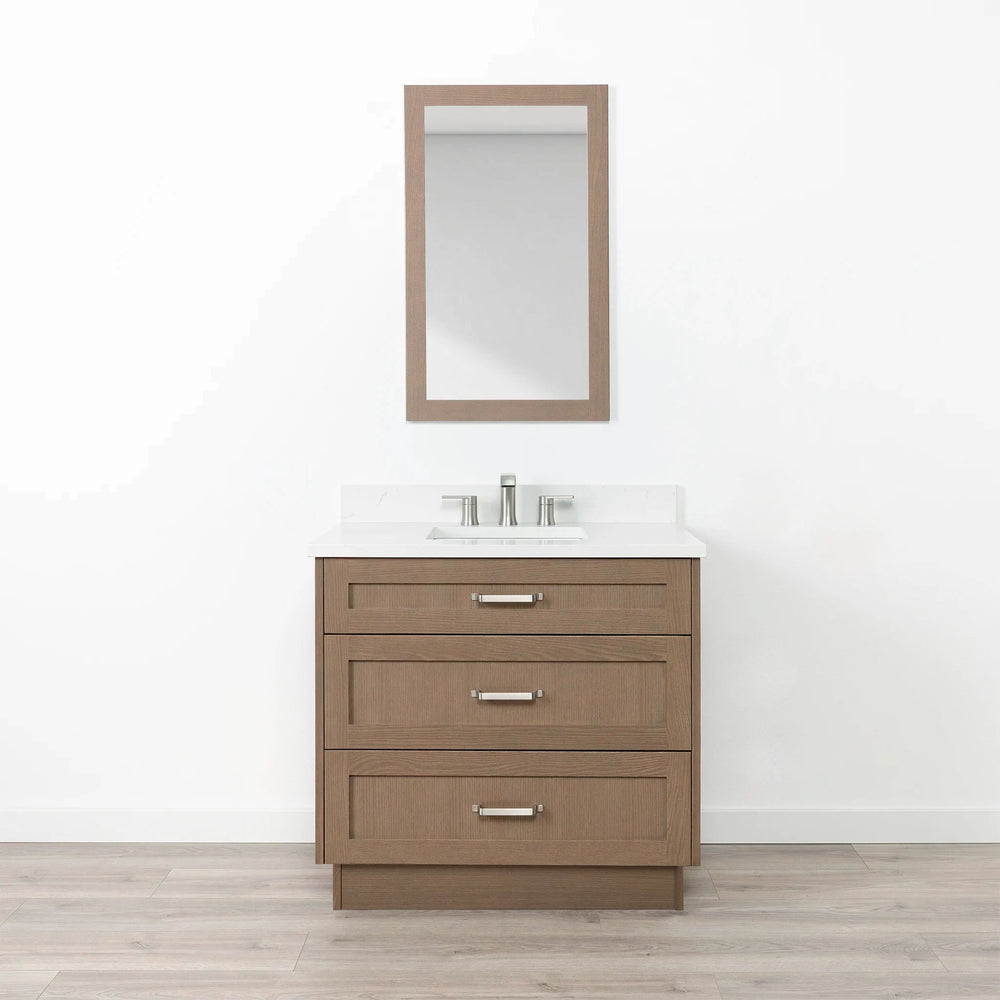 
                  
                    Bridgeport SLIM 36" Almond Coast Bathroom Vanity - All Drawers
                  
                