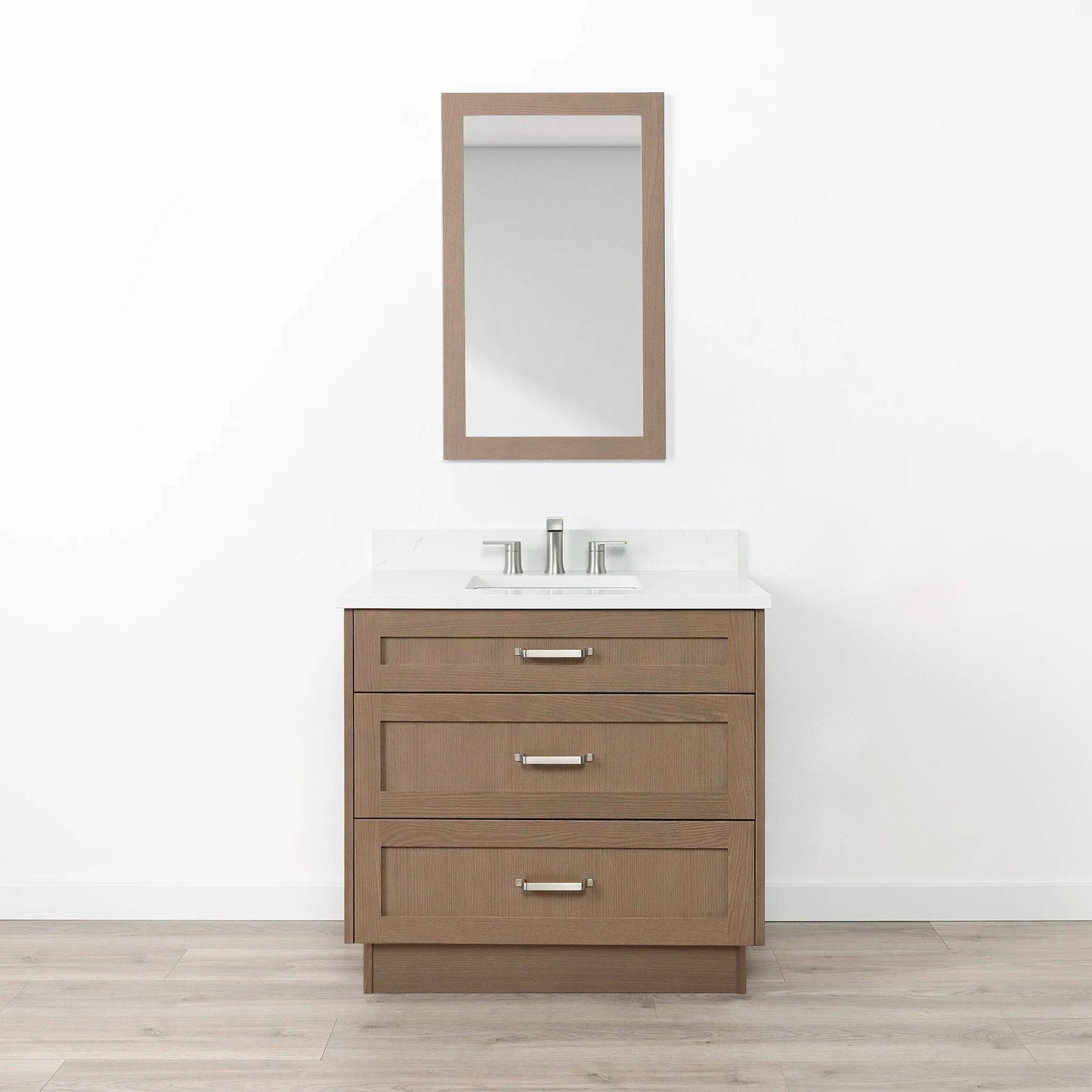 
                  
                    Bridgeport SLIM 36" Almond Coast Bathroom Vanity - All Drawers
                  
                