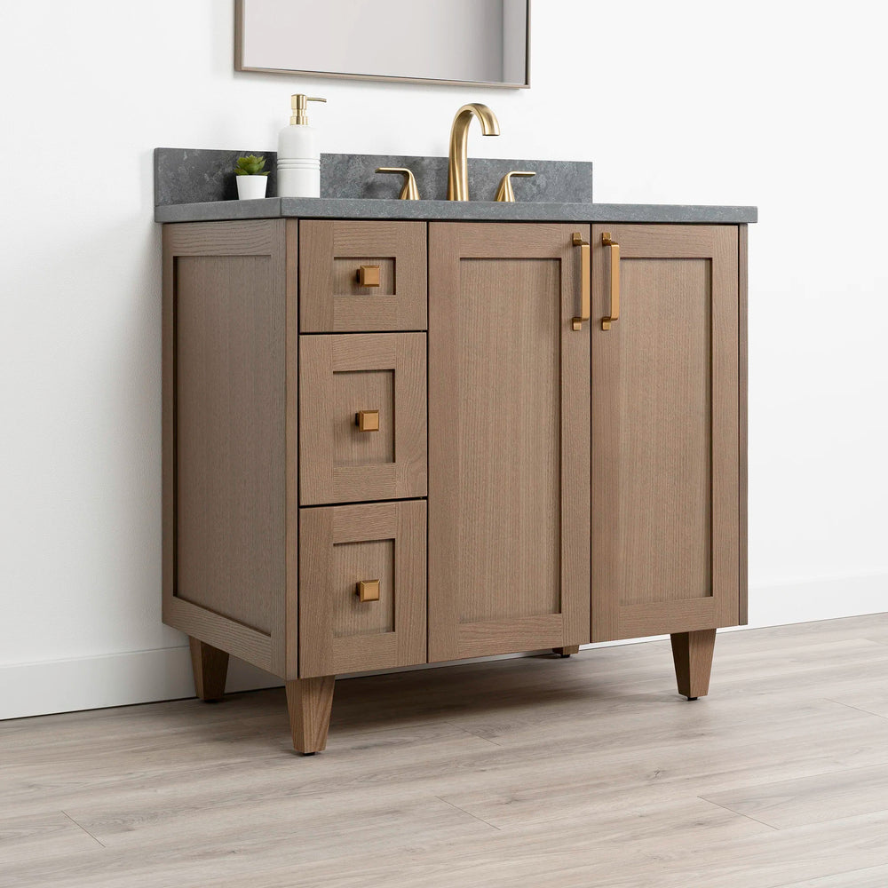 
                  
                    Bridgeport 36" Almond Coast Bathroom Vanity, Right Sink
                  
                