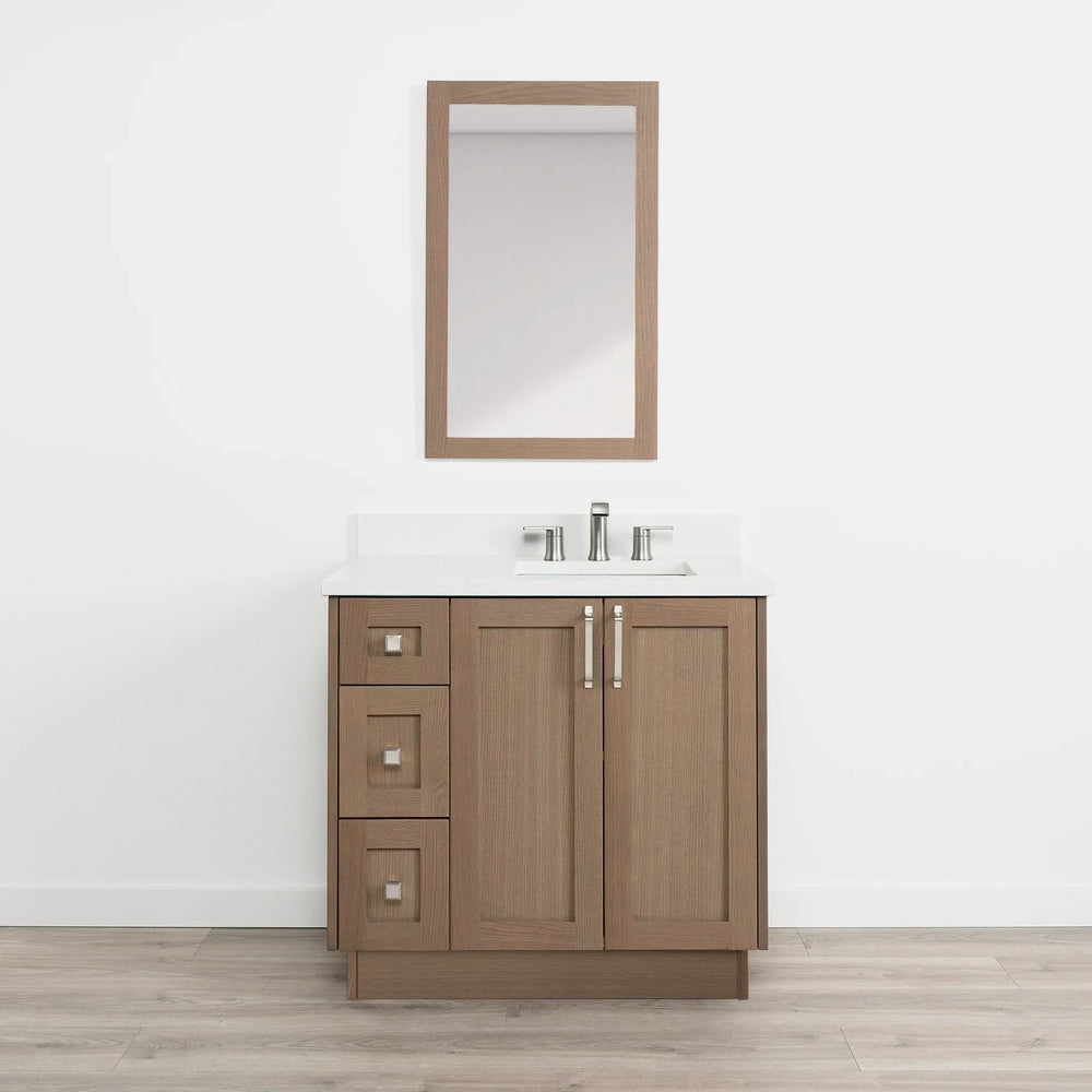 
                  
                    Bridgeport SLIM 36" Almond Coast Bathroom Vanity, Right Sink
                  
                