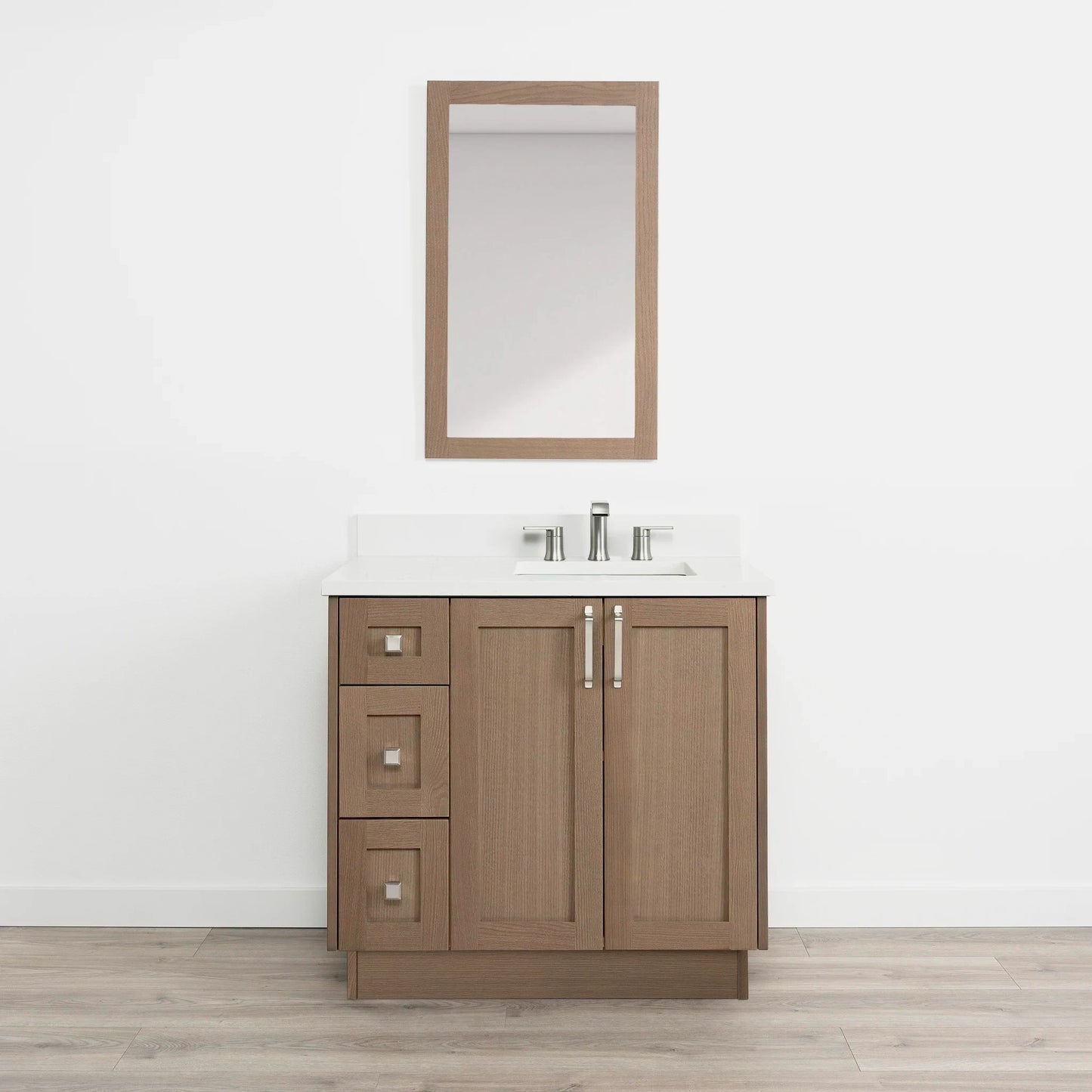 
                  
                    Bridgeport SLIM 36" Almond Coast Bathroom Vanity, Right Sink
                  
                