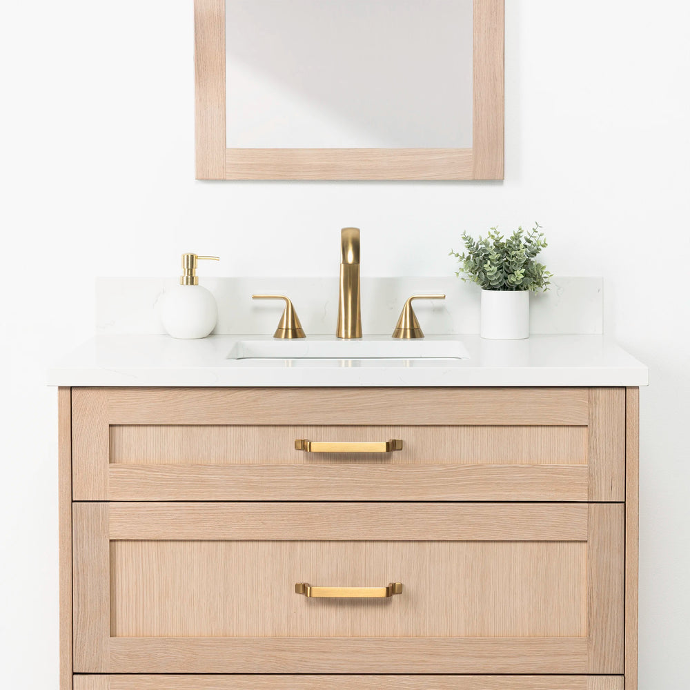 
                  
                    Bridgeport 36" White Oak Bathroom Vanity - All Drawers
                  
                