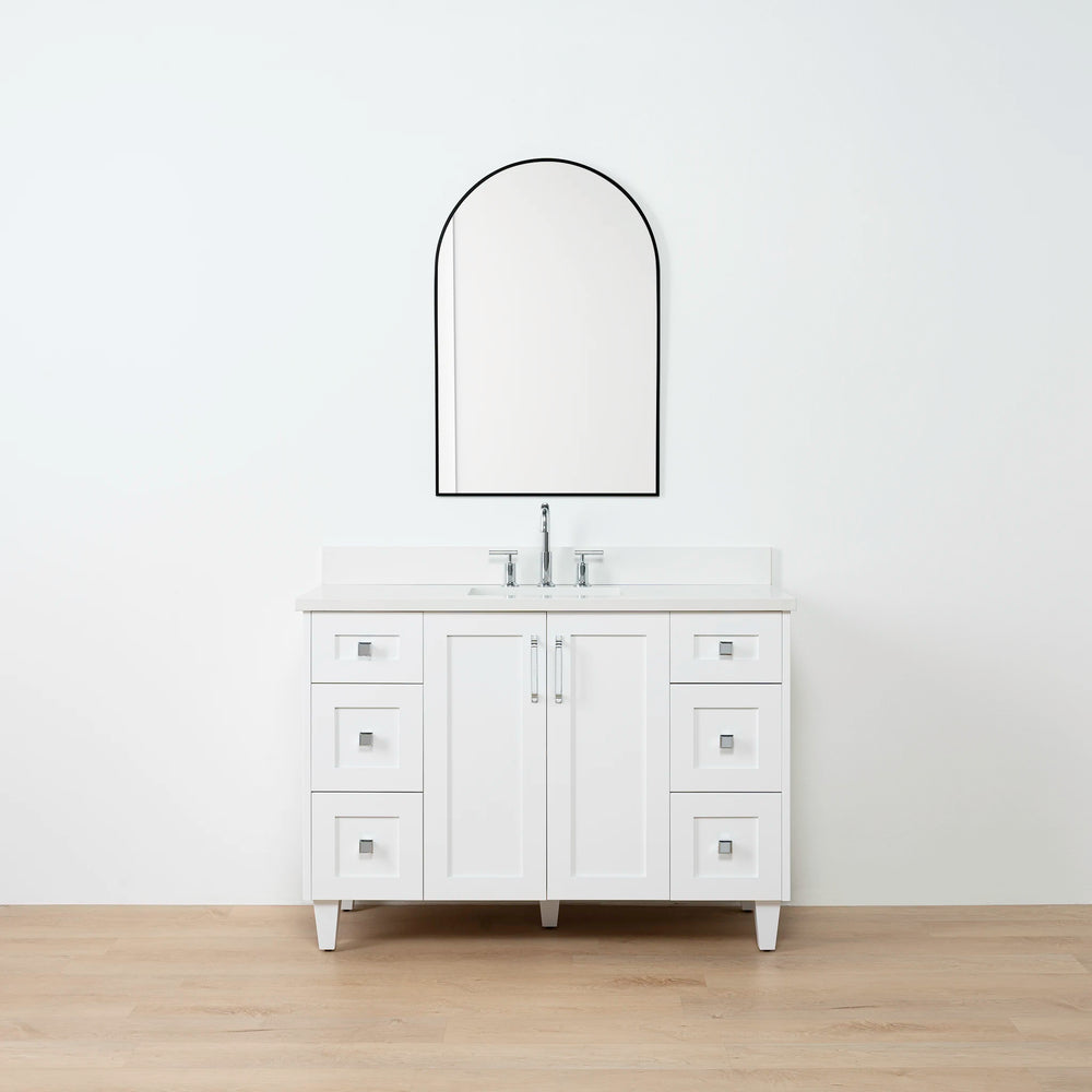 
                  
                    Bridgeport SLIM 48" Satin White Bathroom Vanity - Teodor Vanities United States
                  
                