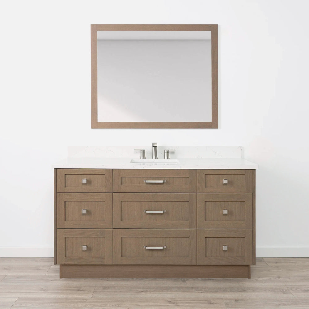 
                  
                    Bridgeport 60" Almond Coast Bathroom Vanity - All Drawers
                  
                