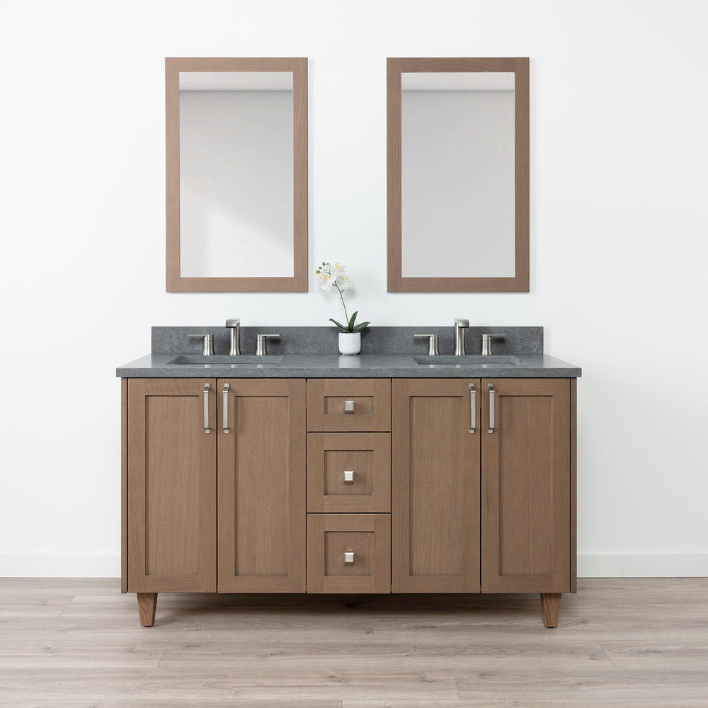 
                  
                    Bridgeport 60" Almond Coast Bathroom Vanity, Double Sink
                  
                