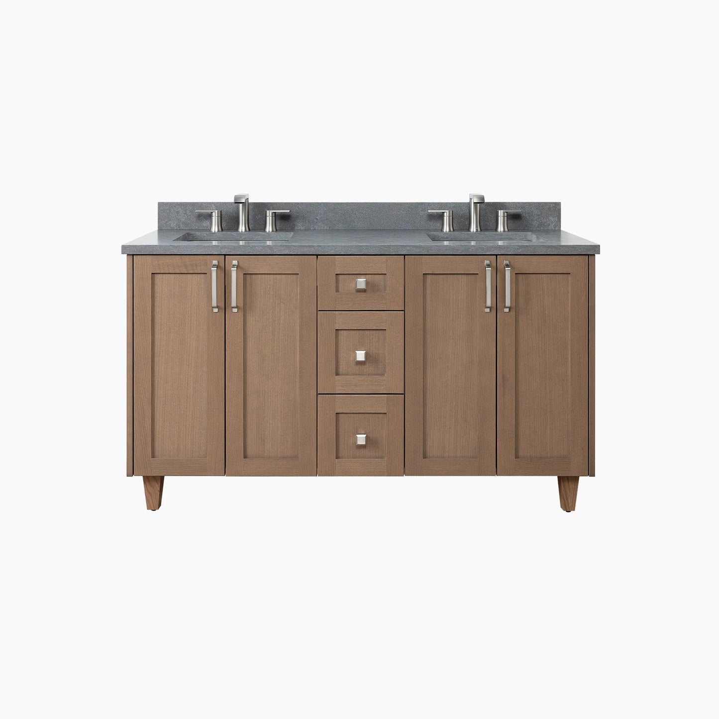 Bridgeport 60" Almond Coast Bathroom Vanity, Double Sink