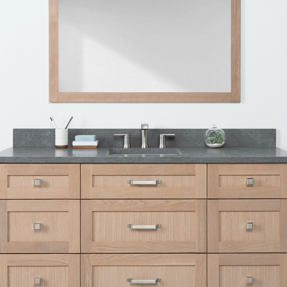 
                  
                    Bridgeport 60" White Oak Bathroom Vanity - All Drawers
                  
                