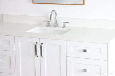 Bridgeport 60" Satin White Bathroom Vanity - Teodor Vanities United States