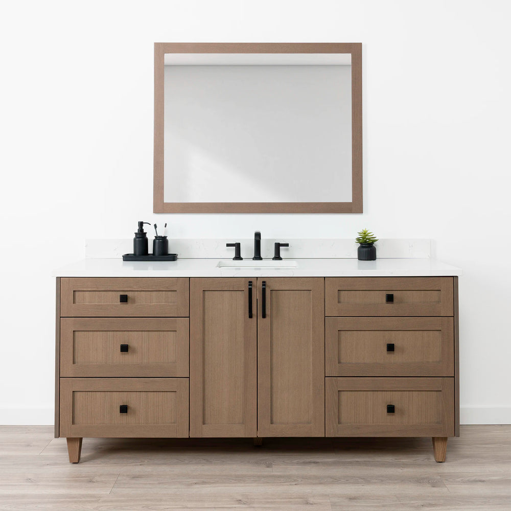 Bridgeport 72" Almond Coast Bathroom Vanity