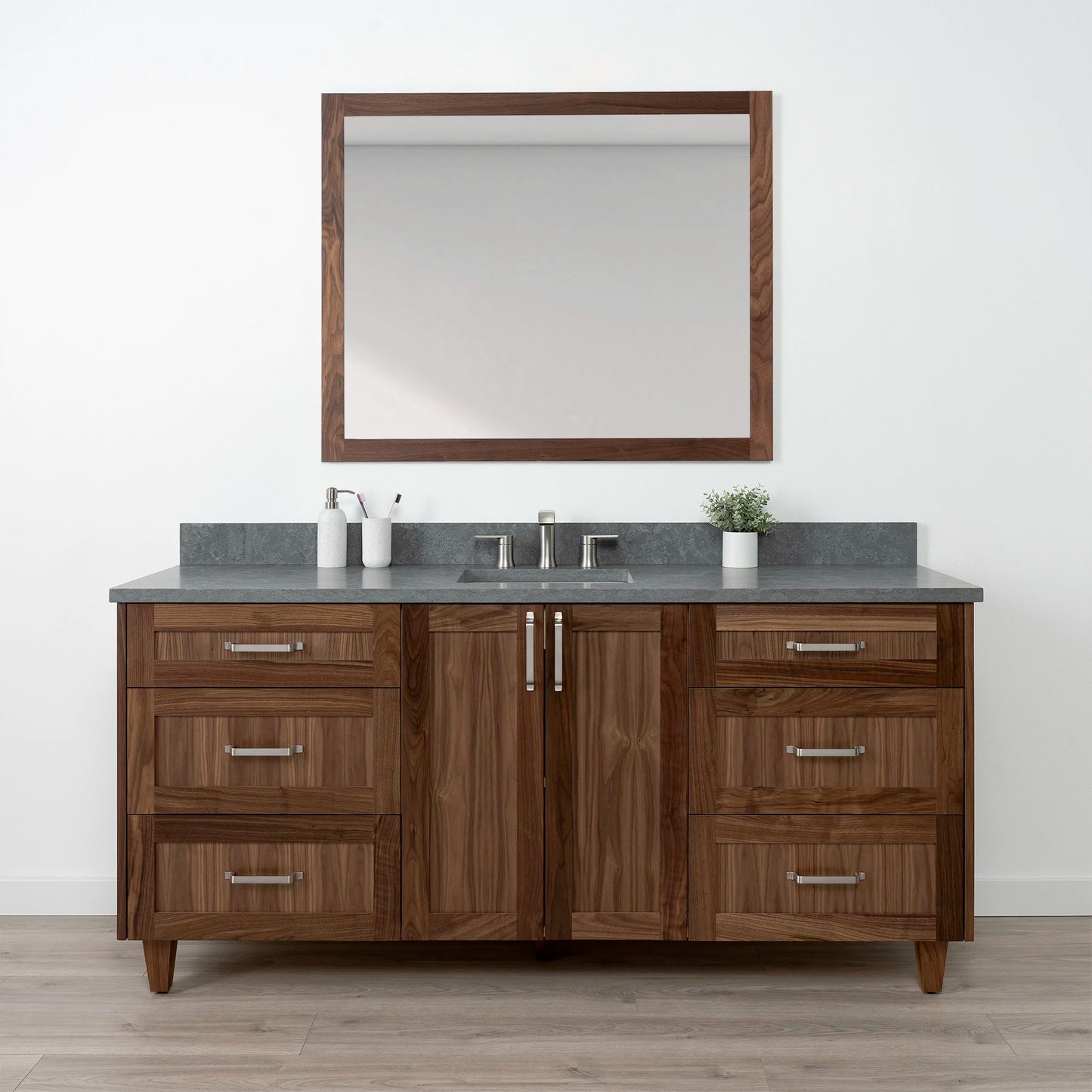 Bridgeport 72" American Black Walnut Bathroom Vanity