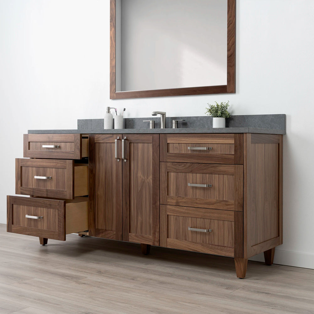 
                  
                    Bridgeport 72" American Black Walnut Bathroom Vanity
                  
                