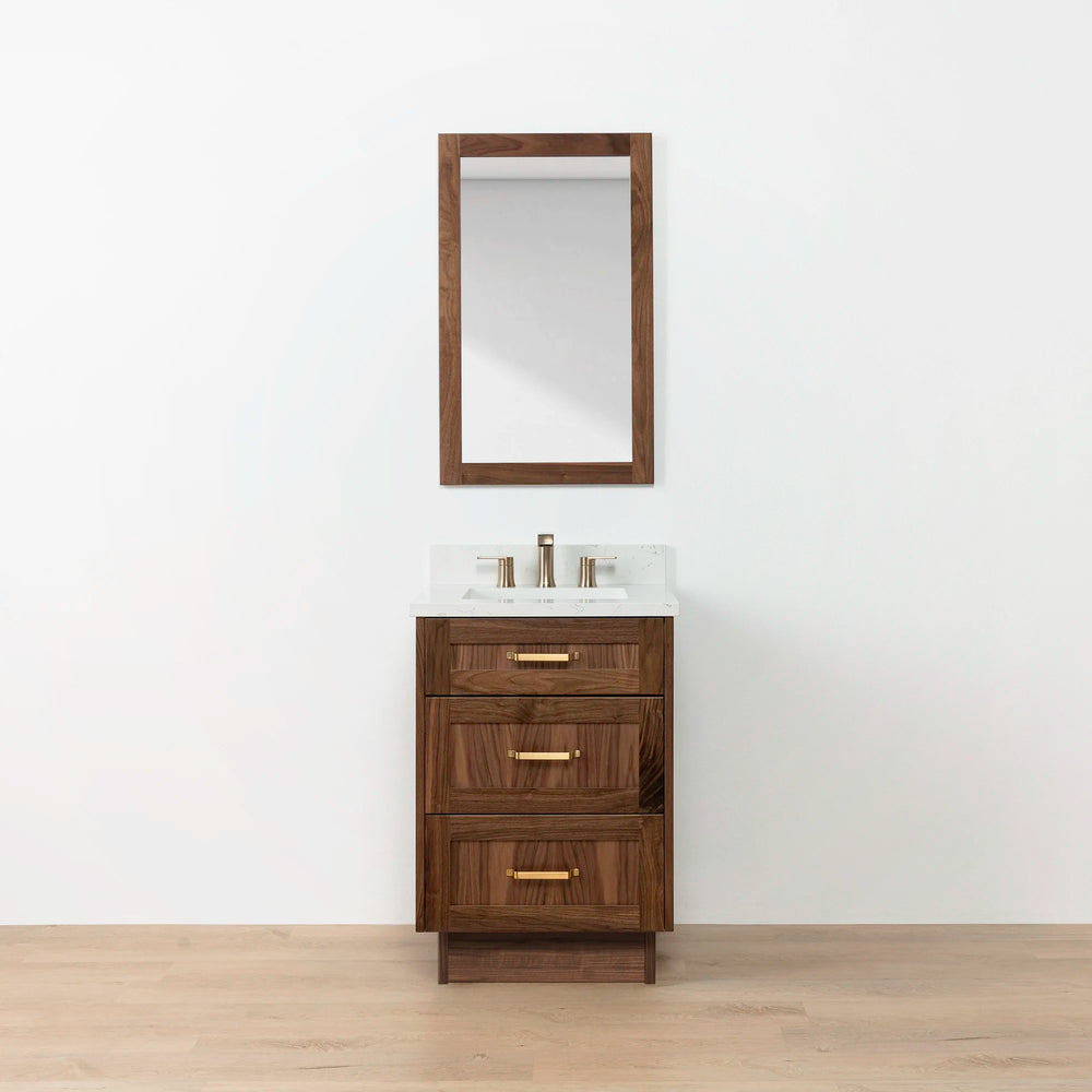 
                  
                    Bridgeport 24" American Black Walnut Bathroom Vanity - All Drawers
                  
                