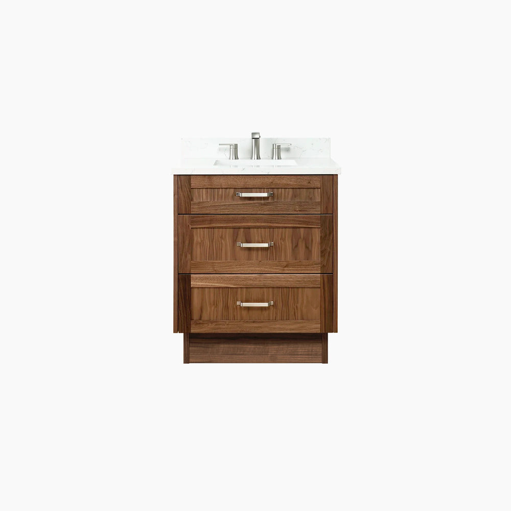 
                  
                    Bridgeport 30" American Black Walnut Bathroom Vanity - All Drawers
                  
                