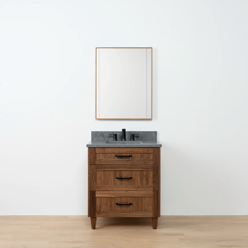 Bridgeport 30" American Black Walnut Bathroom Vanity - Teodor Vanities United States