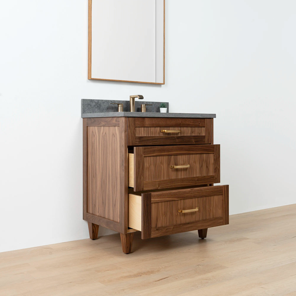 
                  
                    Bridgeport 30" American Black Walnut Bathroom Vanity - Teodor Vanities United States
                  
                