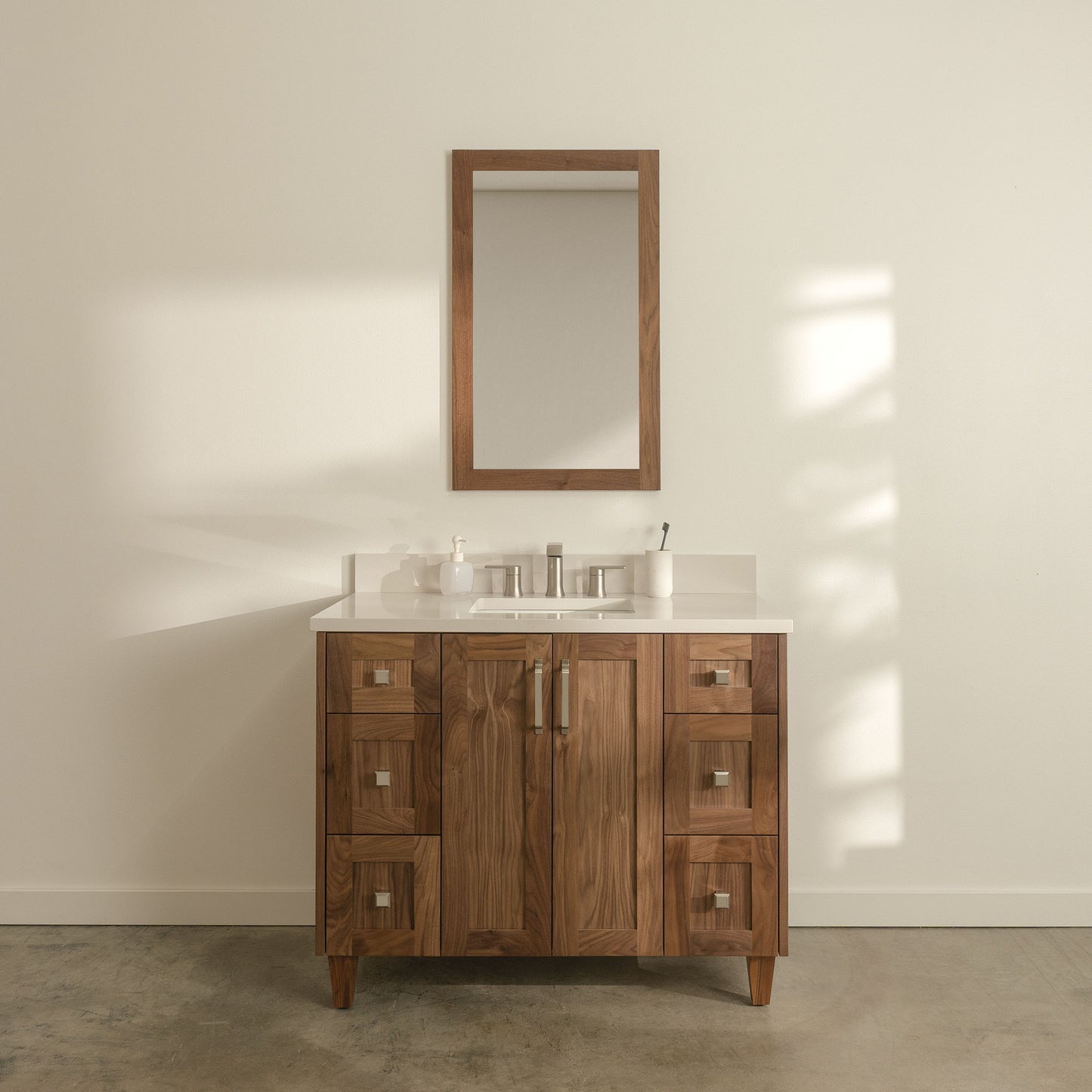 Bridgeport 42" American Black Walnut Bathroom Vanity