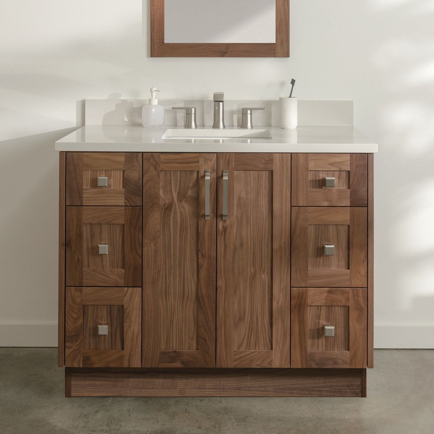 
                  
                    Bridgeport 42" American Black Walnut Bathroom Vanity
                  
                