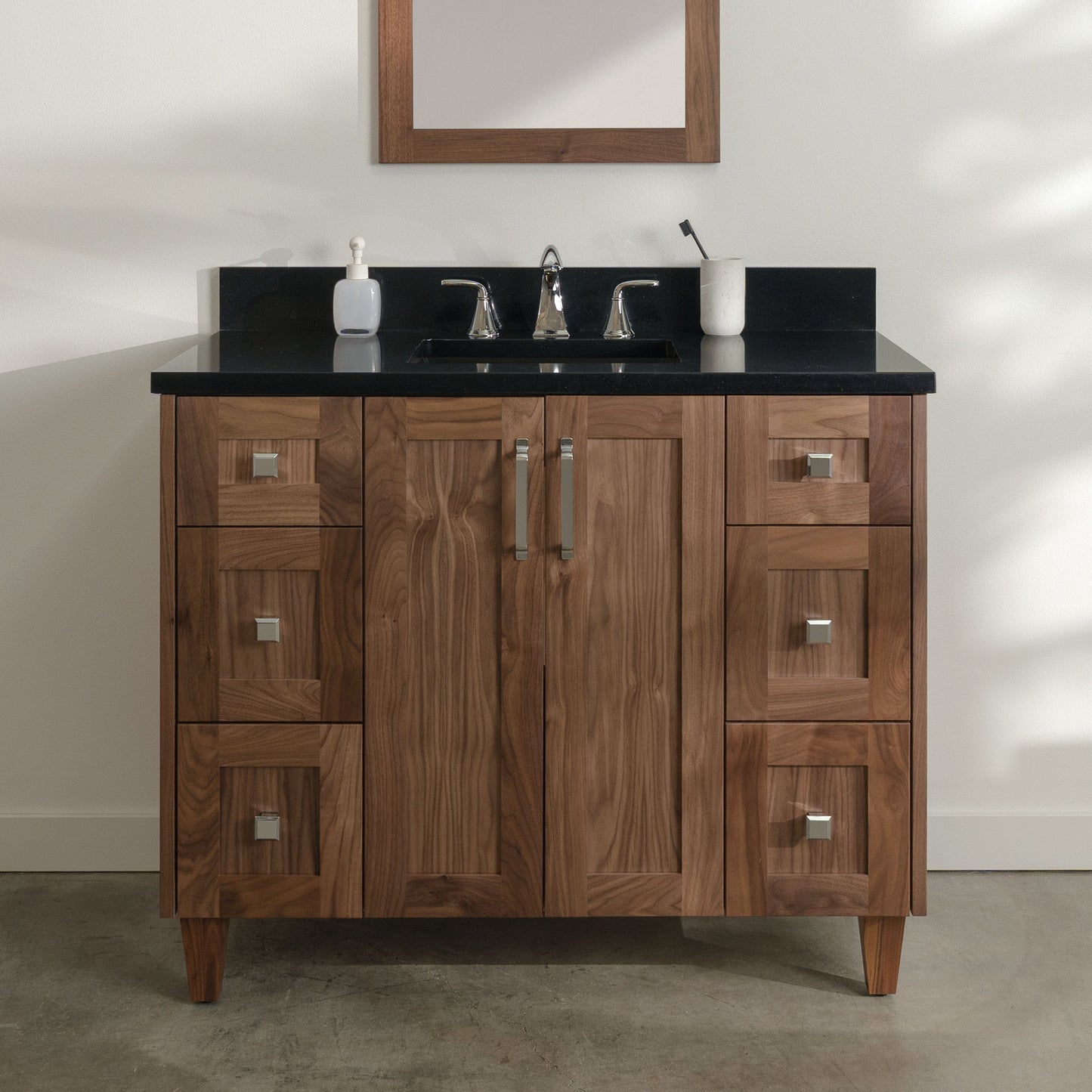 
                  
                    Bridgeport 42" American Black Walnut Bathroom Vanity
                  
                