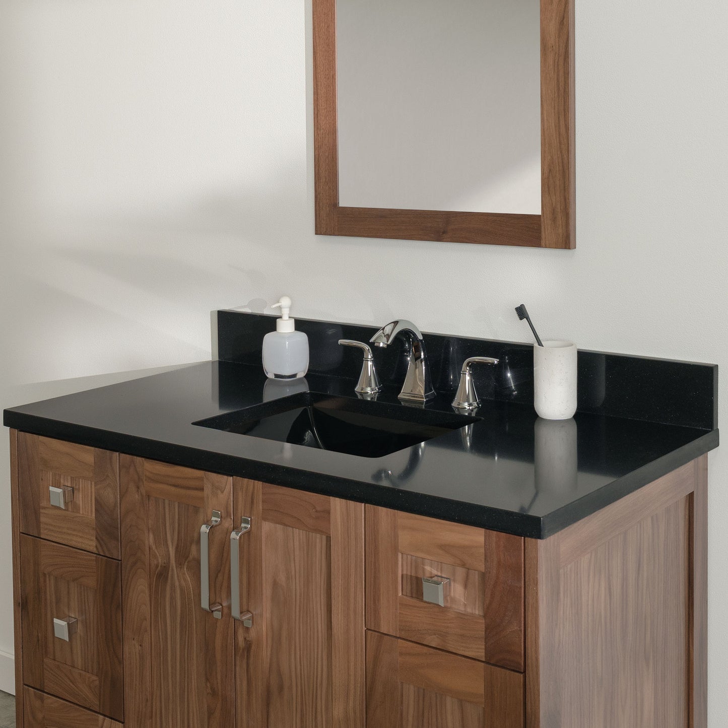 
                  
                    Bridgeport 42" American Black Walnut Bathroom Vanity
                  
                