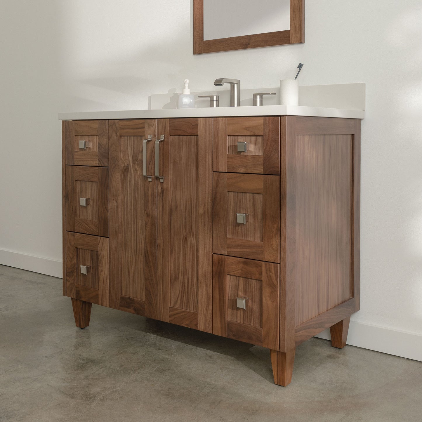 
                  
                    Bridgeport 42" American Black Walnut Bathroom Vanity
                  
                