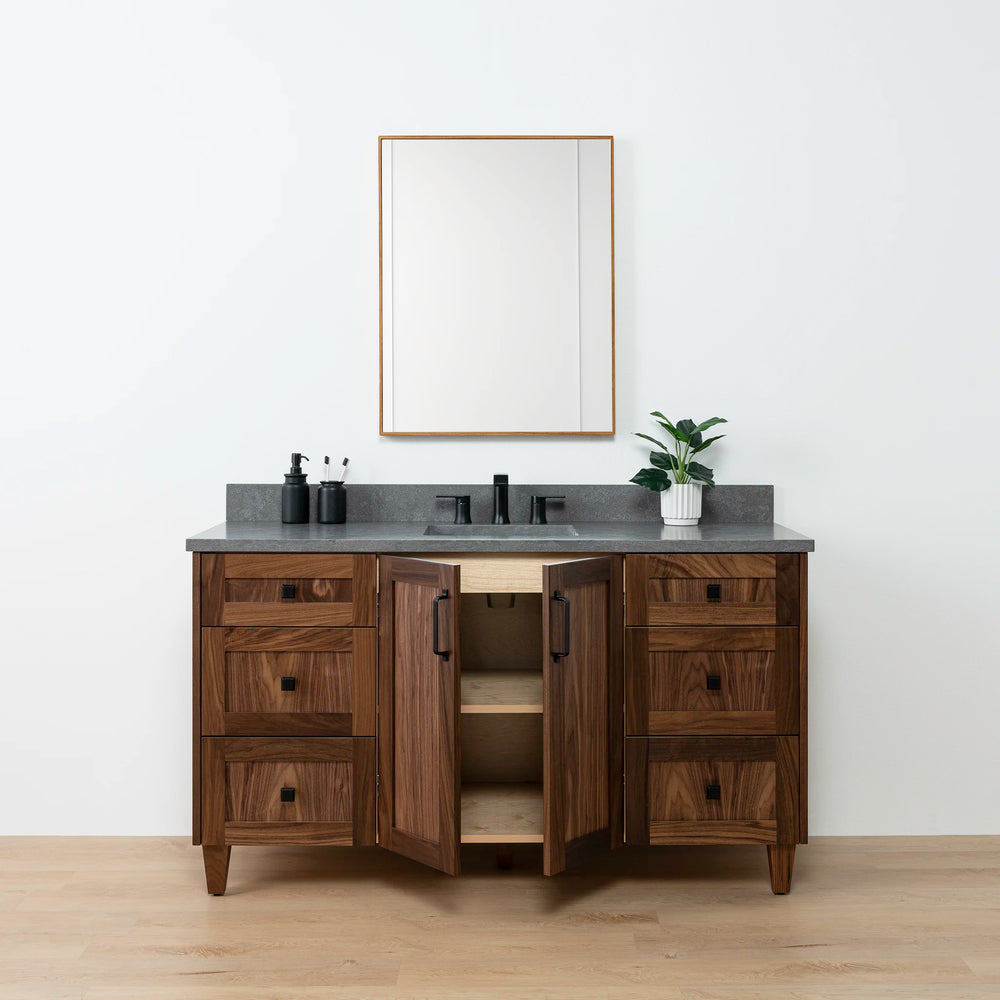 
                  
                    Bridgeport 60" American Black Walnut Bathroom Vanity - Teodor Vanities United States
                  
                