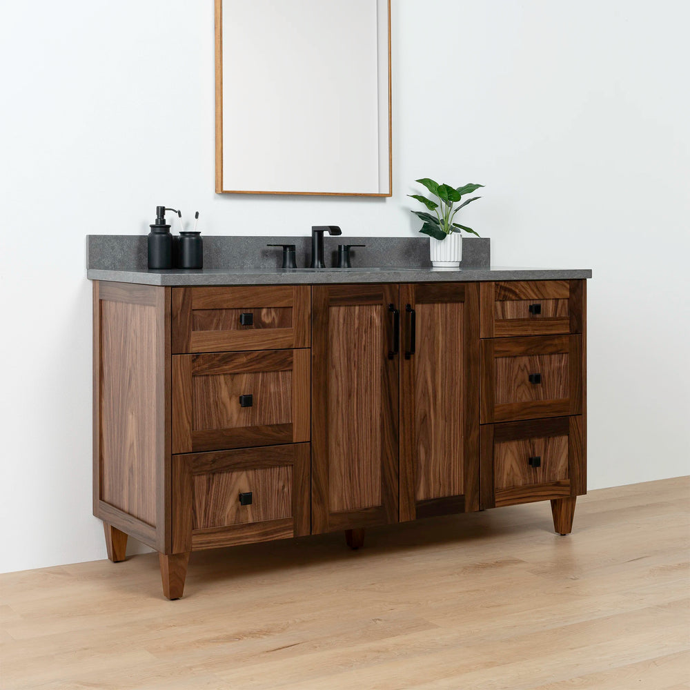 
                  
                    Bridgeport 60" American Black Walnut Bathroom Vanity - Teodor Vanities United States
                  
                