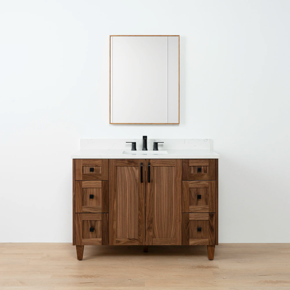 
                  
                    Bridgeport 48" American Black Walnut Bathroom Vanity - Teodor Vanities United States
                  
                