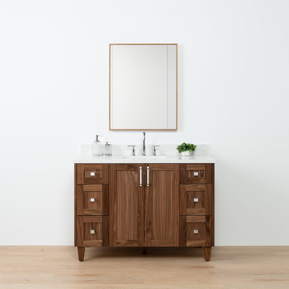 
                  
                    Bridgeport 48" American Black Walnut Bathroom Vanity - Teodor Vanities United States
                  
                