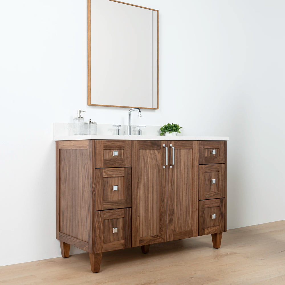 
                  
                    Bridgeport 48" American Black Walnut Bathroom Vanity - Teodor Vanities United States
                  
                