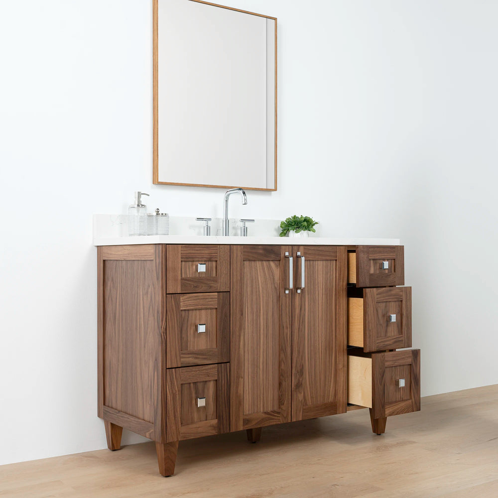 
                  
                    Bridgeport 48" American Black Walnut Bathroom Vanity - Teodor Vanities United States
                  
                