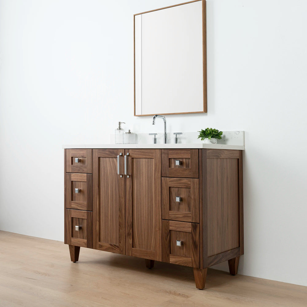 
                  
                    Bridgeport 48" American Black Walnut Bathroom Vanity - Teodor Vanities United States
                  
                