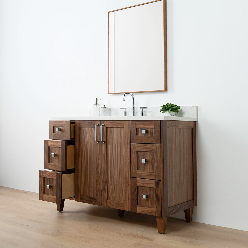 
                  
                    Bridgeport 48" American Black Walnut Bathroom Vanity - Teodor Vanities United States
                  
                