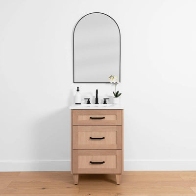 Bridgeport SLIM 24" White Oak Bathroom Vanity