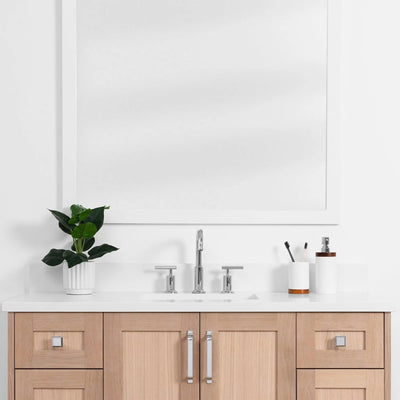 Bridgeport SLIM 48" White Oak Bathroom Vanity - Teodor Vanities United States