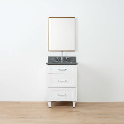 Bridgeport SLIM 24" Satin White Bathroom Vanity