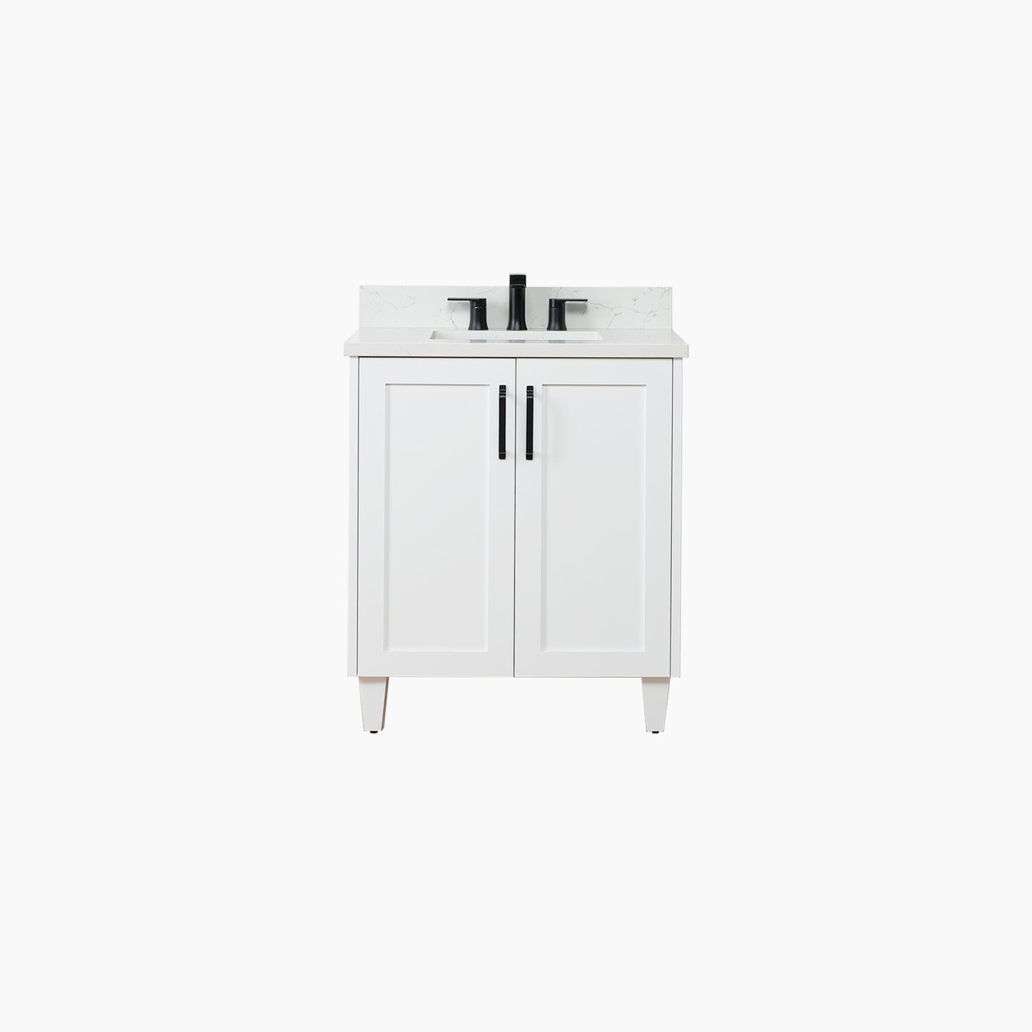 Bridgeport SLIM 30" Satin White Bathroom Vanity