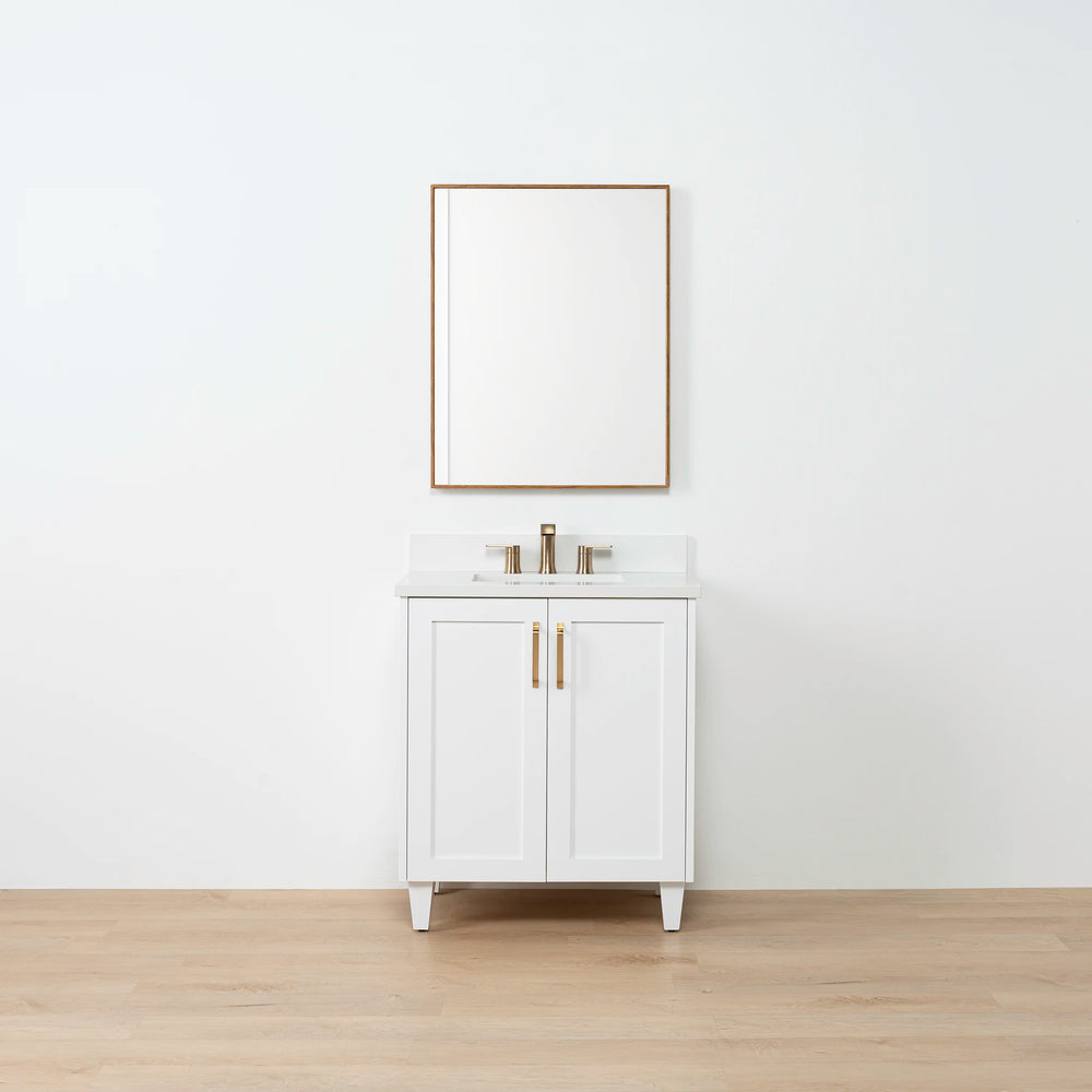 
                  
                    Bridgeport SLIM 30" Satin White Bathroom Vanity w/ Doors
                  
                