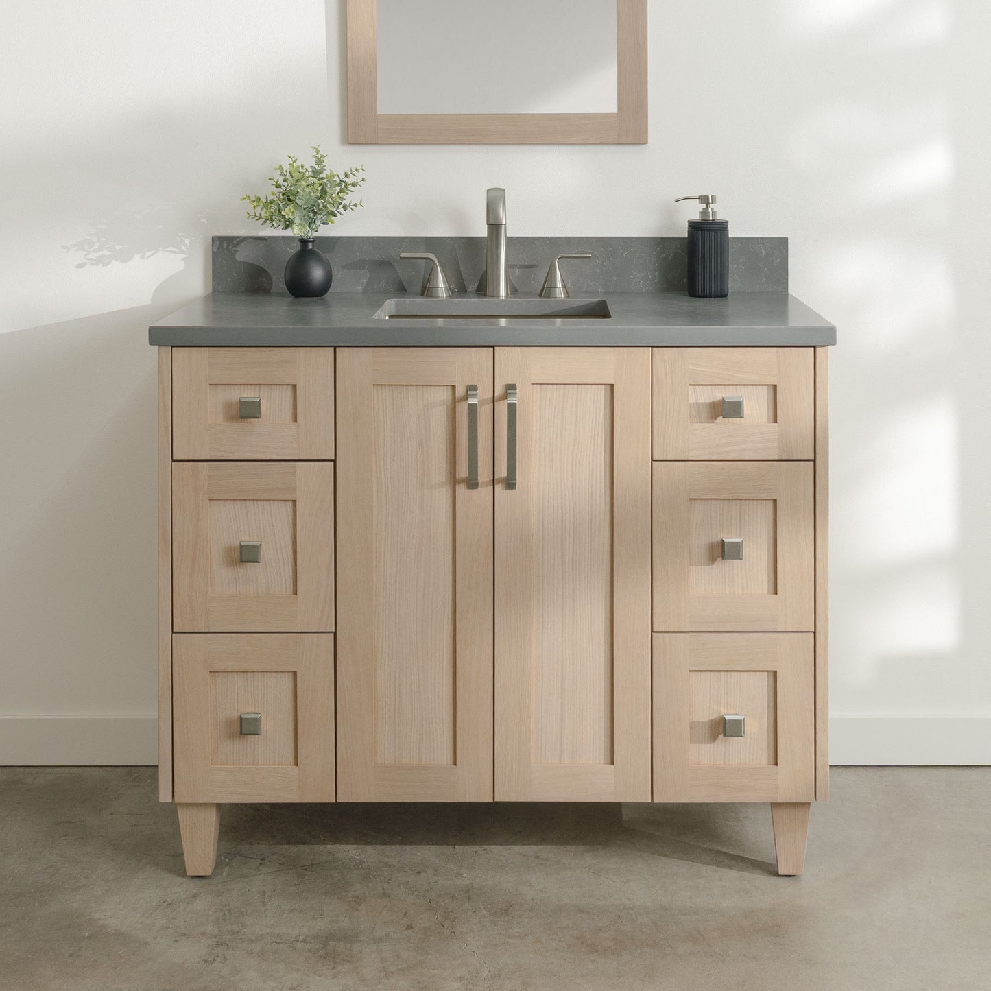 
                  
                    Bridgeport 42" White Oak Bathroom Vanity
                  
                