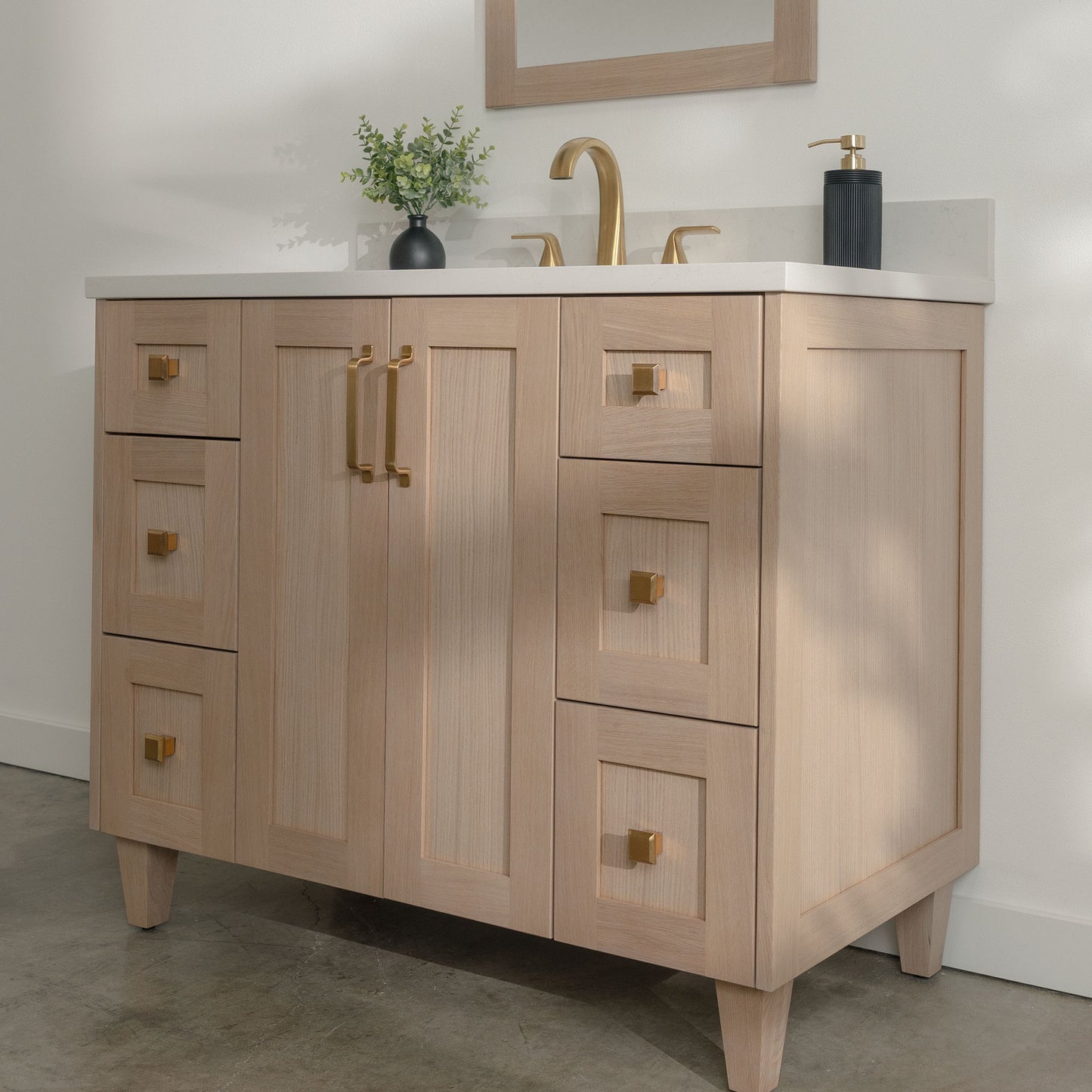
                  
                    Bridgeport 42" White Oak Bathroom Vanity
                  
                