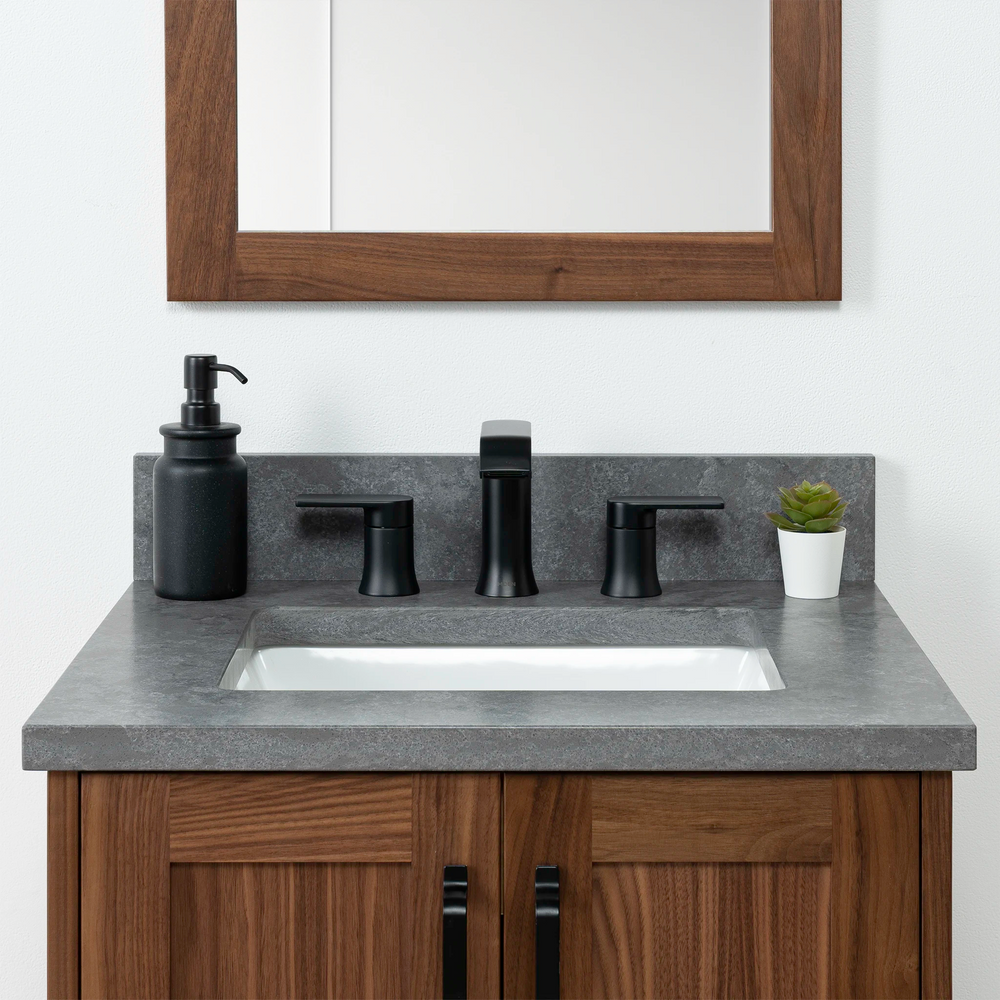 
                  
                    Bridgeport 24" American Black Walnut Bathroom Vanity w/ Doors - Teodor Vanities United States
                  
                