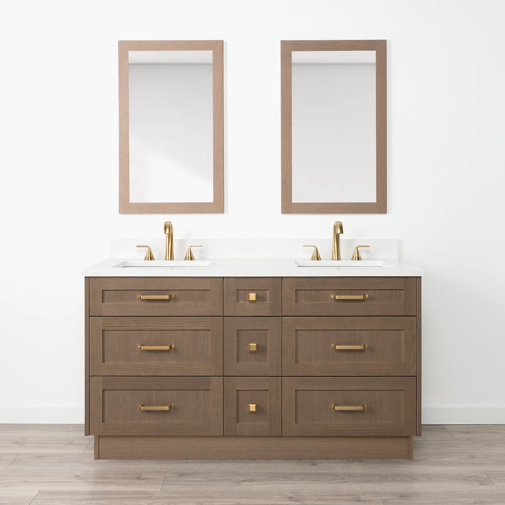 
                  
                    Bridgeport 60" Almond Coast Bathroom Vanity, Double Sink - All Drawers
                  
                