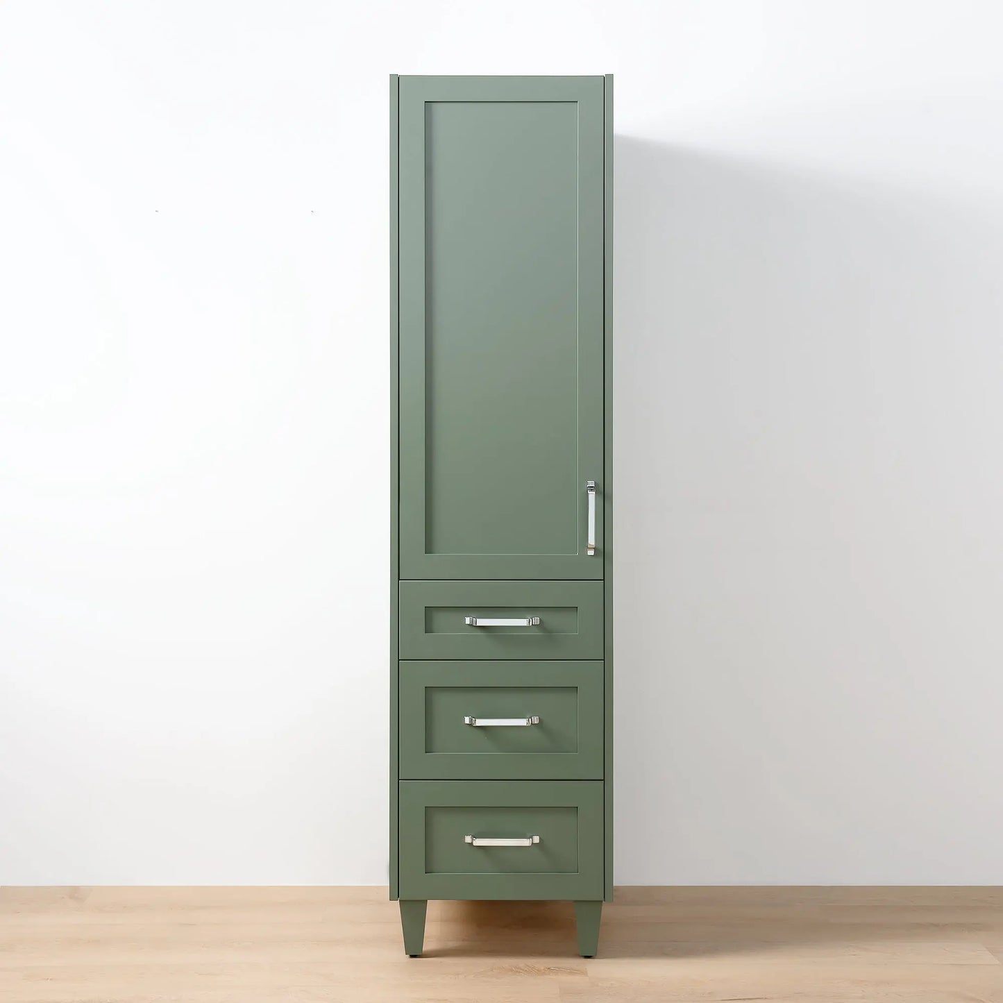 Bridgeport Sage Green Linen Cabinet - Teodor Vanities United States