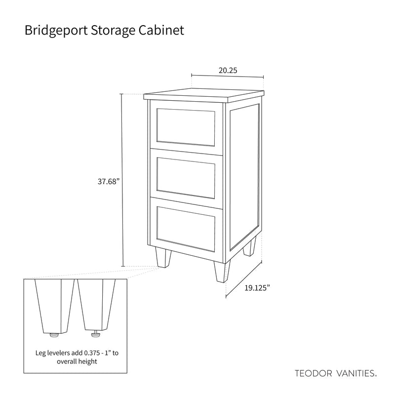 Bridgeport White Oak Storage Cabinet